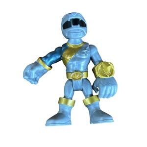 Power Rangers Wild Force Silver Power Ranger Figure Hasbro 3" Playskool Heroes